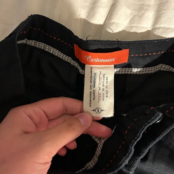 Black casual trouser shorts - Picture 4 of 5